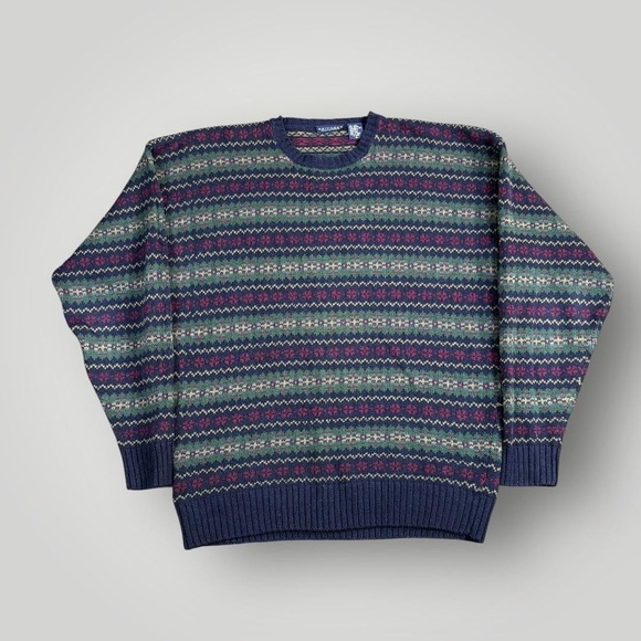 Britches Other - Vintage Britches Great Outdoors Sweater Mens XL Blue Fair Isle Knit Pullover 90s